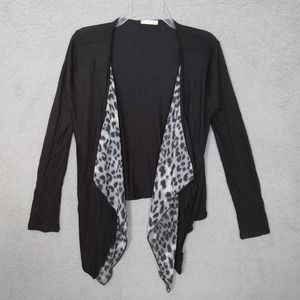 Lime and Chili black with animal print drape flaps size medium Semi-Sheer